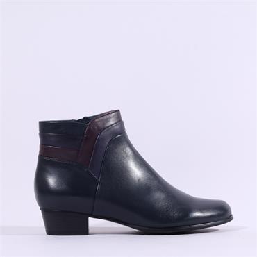 Regarde Le Ciel Stefany Two Tone Bootie - Dark Navy